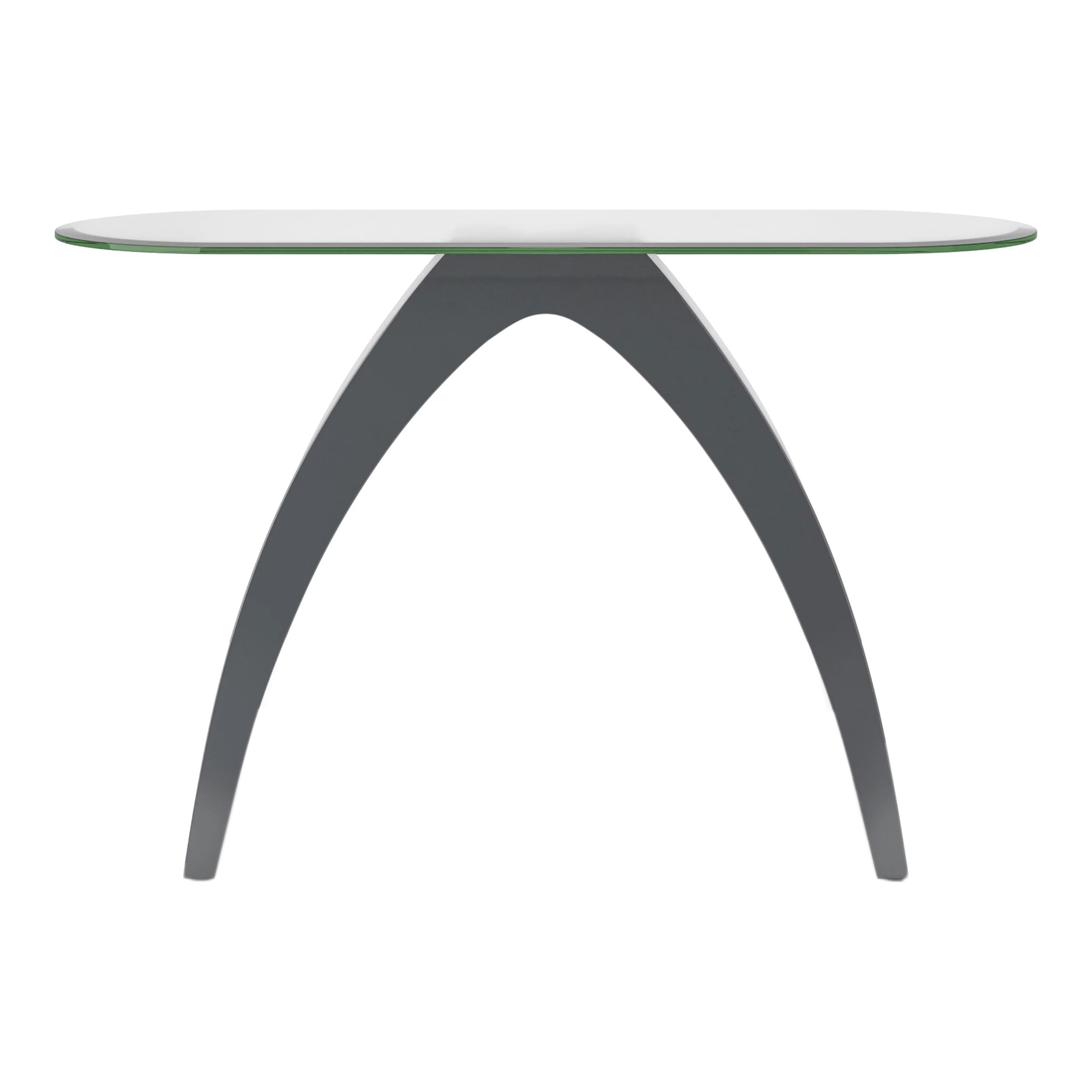 Furniture of America Maore Glass Top Console Table, Gray