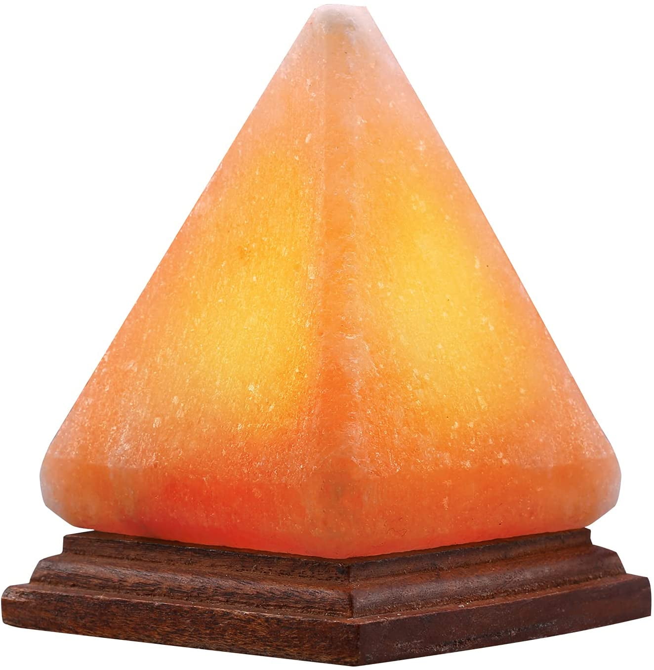 Pyramid Salt Lamp, USB Himalayan Salt Lamp Crystal Rock Lamp 8 Colors