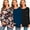 3-Black/vividblue/red rose(3pack), variant on Beaisland Women's Long Sleeve Maternity Shirts Basic Casual Pregnancy Top 3-Pack