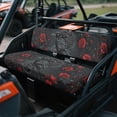 thumbnail image 3 of HUIACONG Black Crow UTV Seat Covers Waterproof Breathable 2 PSC UTV Seat Covers Non-Slip Soft Suitable for Kawasaki Mule 3010, 3 of 7