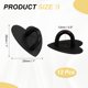 thumbnail image 2 of Gancho de encanto para teléfono de metal Uxcell de 1", 12Pcs gancho de agarre en forma de corazón adhesivo para dedo de teléfono, anillo de llavero para accesorios de funda de tableta, negro oscuro, 2 of 6