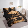 thumbnail image 3 of Manfei Teens Highland Cattle Bedding Comforter Set 7pcs, Farmhouse Animal Queen Bedding Sets, Rustic Countryside Reversible Queen Sheet Sets, Super Cozy Room Decor, 3 of 7