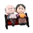 thumbnail image 4 of kowaku Loving Elderly Couple Miniature Ornament Wedding Gift 5.5x5cm Souvenirs Grandparents Statue for Husband and Wife Gift Stylish A, 4 of 9
