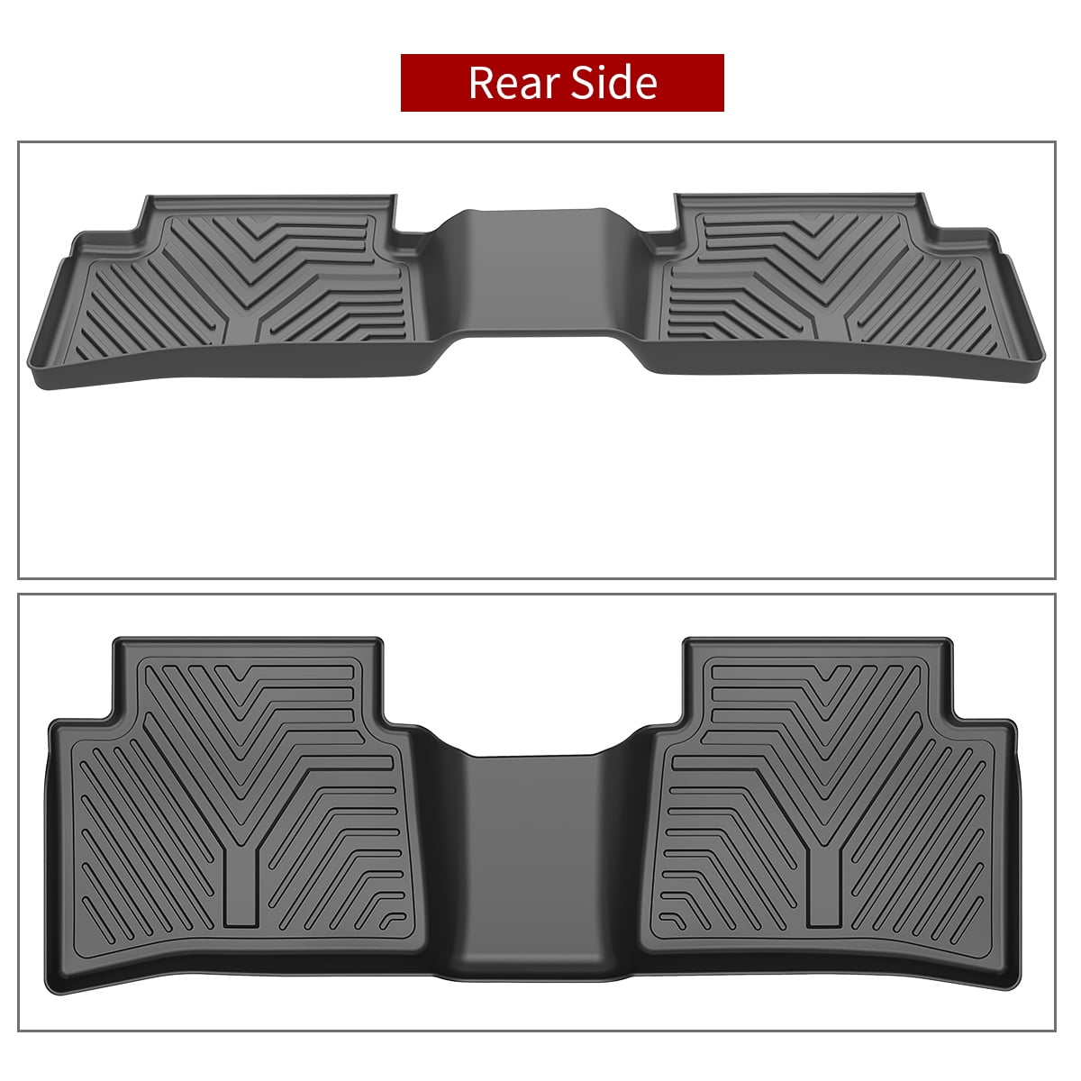 RVNI TPE Rubber Front and Rear for 2020 2021 2022 Toyota Corolla Sedan Floor Mats Set,Black All-Weather Protection