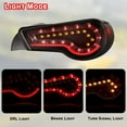 thumbnail image 3 of Led Tail Lights Assembly for 2013-2016 Scion FR-S and 2017-2020 Toyota 86 and 2013-2020 Subuaru BRZ w/Led Turn Signal Rear lights Passenger & Driver Side(Smoked), 3 of 8