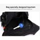 thumbnail image 5 of Riñonera multifuncional de nailon para hombre, color negro, ideal para viajes, camping, ejercicio y caminatas., 5 of 14