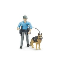 Bruder 62150 Bworld Police Officer w/ Dog