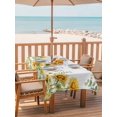 thumbnail image 2 of Outdoor Tablecloth with Umbrella Hole for Patio/Picnic/Party/Camping, Sunflower Waterproof Table Cloth Rectangle Table Cover Washable, Summer Eucalyptus Botanical Spring Floral (60"x 102"), 2 of 8