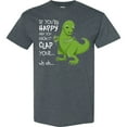 thumbnail image 3 of Inktastic T-rex Can't Clap T-Shirt, 3 of 5