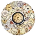 thumbnail image 1 of Calcomanías de PVC con forma de reloj nostálgico con dibujos animados de anime, 50 unidades, 1 of 3