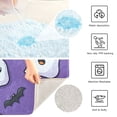 thumbnail image 4 of Yayeee Bath Rugs for Bathroom Floor Non Slip Non Skid Contour Soft Absorbent Halloween Ghosts Purple Machine Washable Mat, 4 of 5