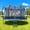 Blue, variant on Outdoor Trampoline,Fashionsport Outfitters 10FT/12FT/14FT /16FT Round Trampoline with LED Lights, Recreational Backyard Trampolines Anti-Rust for Kids and Adults with Net and Ladder