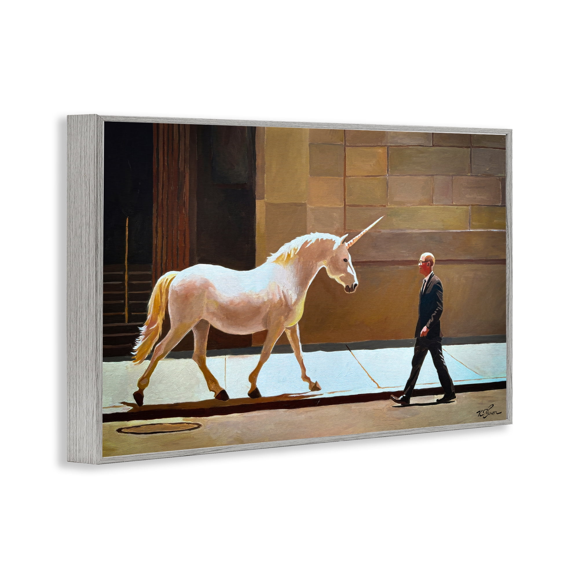 The Exception Proves The Rule Gray Framed Giclee Art, design by Keith Thomson