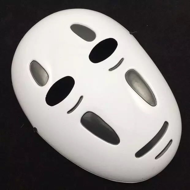 bestøve sigte kontakt Fantasycart Spirited Away No-Face Faceless Ghibli Mask Anime White Black -  Walmart.com