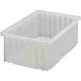 thumbnail image 2 of Quantum Storage Systems Dividable Grid Container, 16.5"L x 10.88"W x 6"H - Clear, 8 Pack, 2 of 3