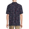 thumbnail image 3 of George Men's Printed Button Front Shirt with Short Sleeves, 3 of 5