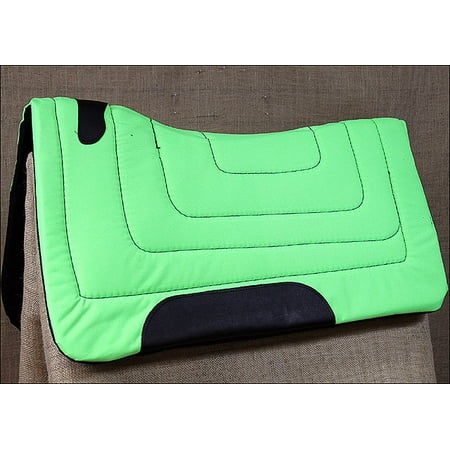 - LIME HILASON HORSE SQUARE SADDLEBACK CONTOURED CUT SADDLE PAD W/ FELT BOTTOM