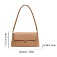thumbnail image 2 of Bolso de hombro retro con solapa de piel sintética para mujer, 2 of 9