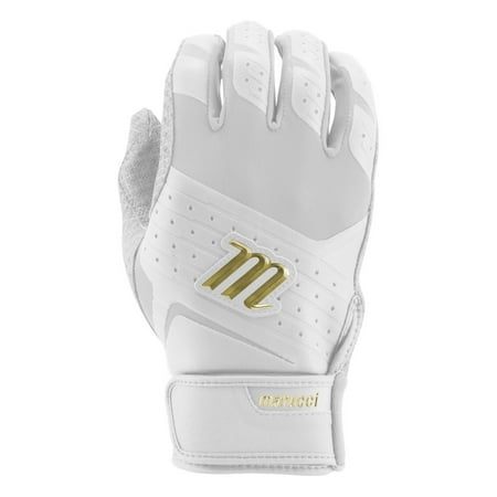 UPC: 0840058749779 | Marucci 2021 Pittards Reserve Adult Baseball Batting Gloves Pair White Small