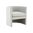thumbnail image 2 of Safavieh Couture Rosabeth Curved Accent Chair - 26 IN W x 26 IN D x 28 IN H - 26 IN W x 26 IN D x 28 IN H Light Grey, 2 of 6
