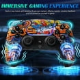 thumbnail image 3 of Wireless Game Controller Compatible with P5/Slim/Pro & PC, Gaming Controller with 1500mAh Battery Support Dual Motors, Motion Control and Mic Speaker, 3 of 5