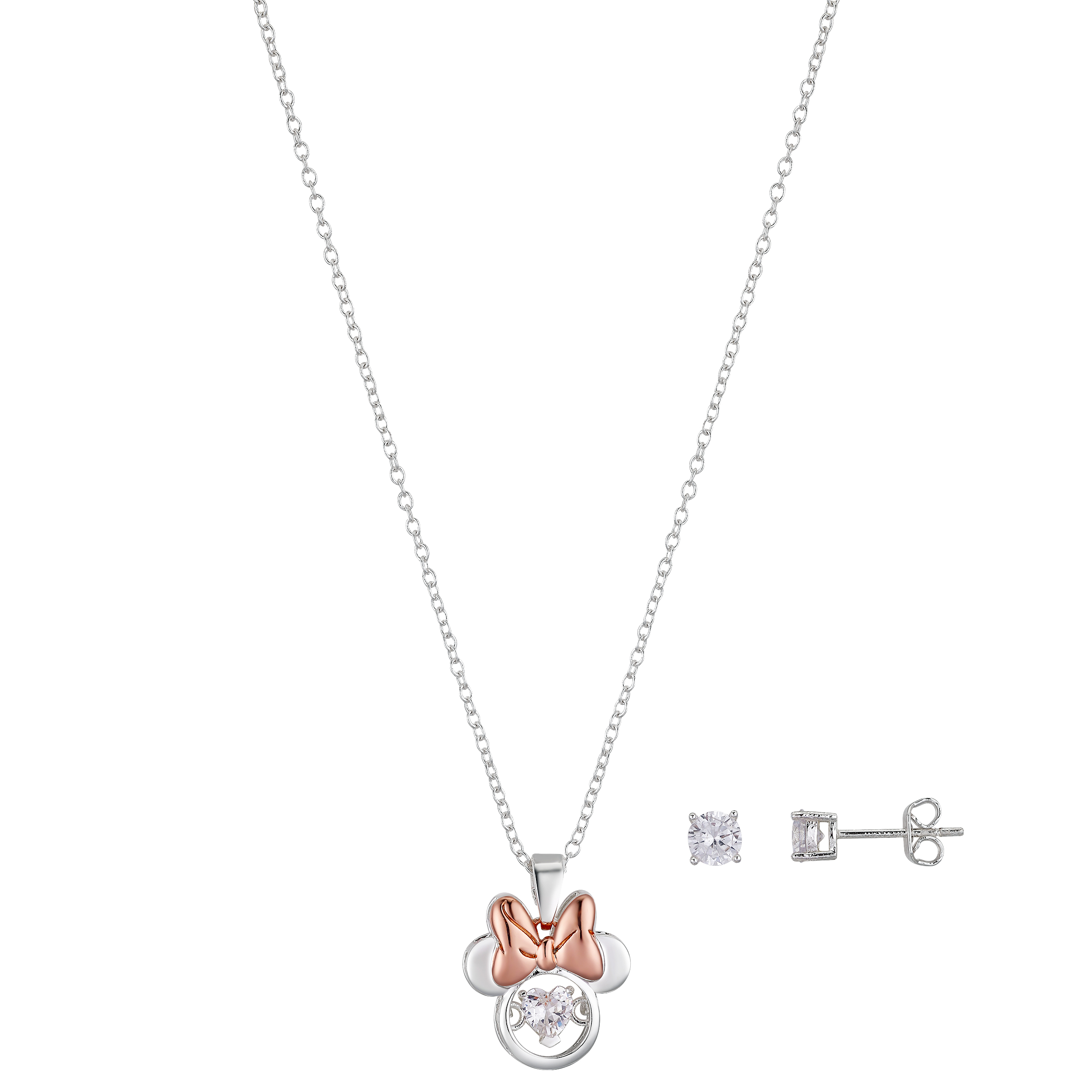 Disney Rose Gold Two-TOne Fine Silver 