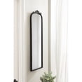 thumbnail image 3 of Kate and Laurel Arendahl Traditional Ornate Slim Panel Wall Mirror, 9 x 32, Black, Vintage Tall Mirror for Use as Versatile Entryway or Bedroom Wall Decor, 3 of 9