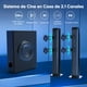 thumbnail image 3 of Barra de Sonido con Subwoofer, 2.1 Canales Separables, 200 W, para TV, Cine en Casa, Bluetooth/HDMI-ARC/Auxiliar/Opt, Sonido Envolvente 3D, 3 of 9