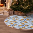 thumbnail image 6 of Daiia Cute Sloth Drawing Merry Christmas Tree Skirt , Xmas Large Lace-up Tree Skirt, Santa Snowflakes Rustic Home Decorations New Year Party Farmhouse Decor-30", 6 of 7