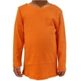 thumbnail image 7 of Vivid Orange Kids Long Sleeve Crew Neck Shirt, 18M, 1 piece, 7 of 7
