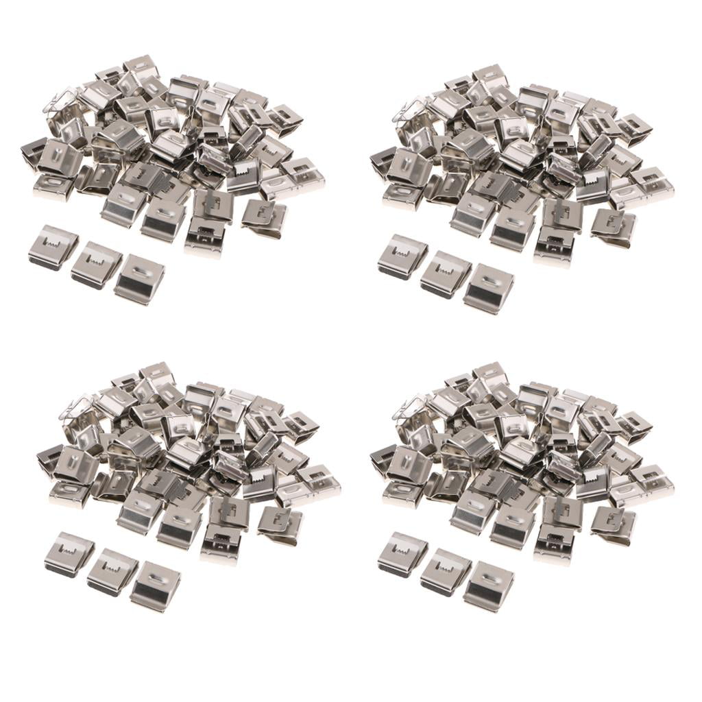100 pcs PV Wire Clip Stainless SS Solar Cable Management 