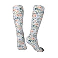 thumbnail image 5 of Lsque Watercolor Wildflowers 1 Printed Crew Socks Men's Women's LightWeight Thin Casual Calf Socks ,Knee High Socks,Cotton Socks, 5 of 9
