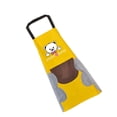 thumbnail image 2 of Ustyle Kitchen Apron Hanging Hand Towel Pocket Aprons Female Male Multi-Color Sleeveless Fashion for Restaurants Cooking Yellow, 2 of 6