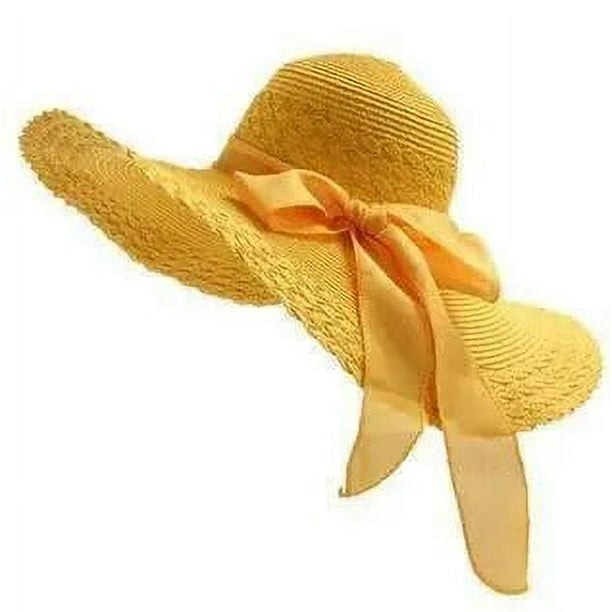 Sombrero de sol Anti-UV para mujer, sombrero de ala ancha, Color sólido, para playa y vacaciones, 2020