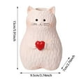 thumbnail image 3 of Cat Vase Resin Cat Shaped Vase with Heart - Modern Minimalist Cute Cat Statue Flower Holder for Table Centerpieces Living Room Bedroom Shelf - Ideal Gift for Cat Lovers, 3 of 7