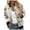 Light Yellow, variant on Casual Jackets Womens Floral Print Round Neck Loose Fit Long Sleeve Coat Cardigan Blouses Light Pink,S
