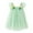 Green, variant on Zhuashum Toddler Girls Fly Sleeve Floral Tulle Holiday Party Wear Dress Dance Party Princess Dresses Clothes,Size:2-3 Years