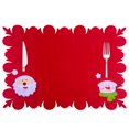 thumbnail image 1 of Set de Table de Noël Non-Tissé Santa Adorable Tapis de Table Décor de Vacances, 1 of 10