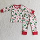 thumbnail image 1 of Venta al por mayor de ropa de dormir para niños pequeños de Navidad de Papá Noel, conjunto de manga larga para niños, pantalones de puntos azules, traje para chico, pijamas infantiles, 1 of 2