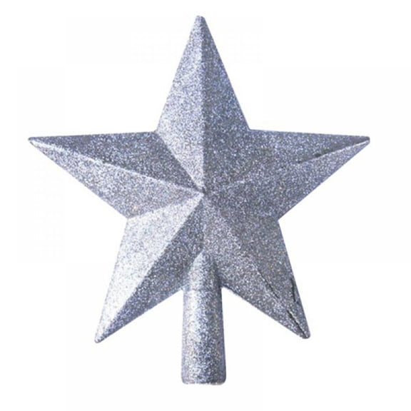 Ornativity Christmas Tree Top Star, Shatterproof Plastic, 20cm/7.87inch, Red/Silver/Gold
