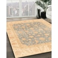 thumbnail image 3 of Ahgly Company Machine Washable Indoor Square Abstract Brown Sugar Brown Area Rugs, 6' Square, 3 of 7