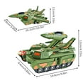 thumbnail image 2 of 1Pc Kids Deformation Toy Vehicle - Transforms From Tank To Plane With Lights And Music, Camouflage Design - For Boys Girls Birthday Christmas Gift, Indoor Outdoor Play, 2 of 2