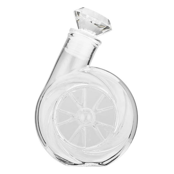 500ml Glass Decanter with Airtight Ornate Stopper for Mouthwash
