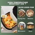 thumbnail image 3 of HHHC Non-Stick 6.3” Round Parchment Air Fryer Liners (120 Count), 3 of 5