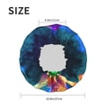 thumbnail image 6 of Easygdp Magic Mushrooms ,Fireflies Shower Caps for Women, Double Waterproof Layers Shower Cap, Quick Drying Bath Hair Cap Reusable, 6 of 9