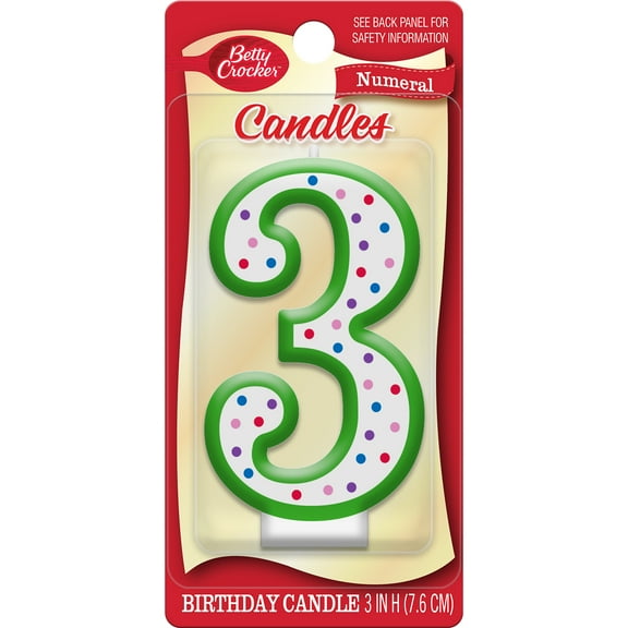 Betty Crocker Numeral #3 - 1 Count