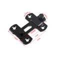 thumbnail image 1 of Pestillo de puerta Pestillo de puerta de acero inoxidable de alta calidad Adecuado para puertas correderas y ventanas Pestillo de granero Hogar al aire libre (Negro) Una pieza ZefeiWu 8390606550606, 1 of 1