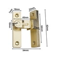 thumbnail image 2 of SPRING Door Lock Bolt Sliding 5 Color Option Accessories Door Buckle Replacement Zinc Alloy Complicated Procedures Sliding gold, 2 of 9