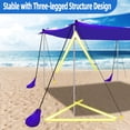 thumbnail image 2 of Carpa de playa UMARDOO Family, 3 x 3 m, UPF 50+, color morado, 2 of 9