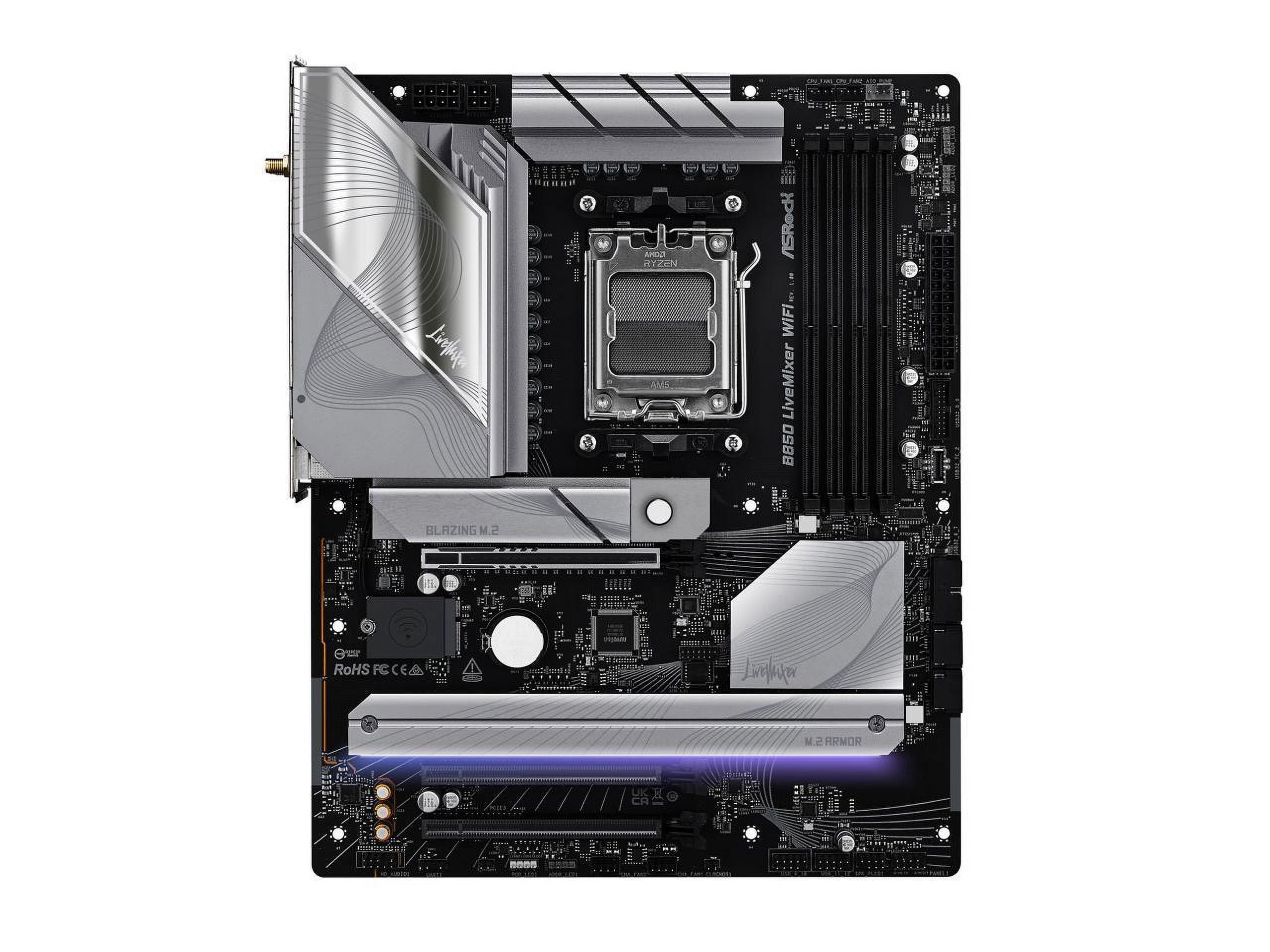 ASRock B850 Live Mixer WiFi AM5 AMD B850 SATA 6Gb/s ATX Motherboard